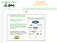 Tablet Screenshot of detroitstpatricksparade.com